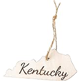 State Christmas Ornaments, Wooden Tree Holiday Decor, Unfinished Wood 2025 Cutout Shapes, United States Pride Gift Giving for Family, Neighbors, Coworkers (Kentucky)