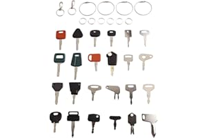 Heavy Equipment Ignition Key Set 36 Pieces for Construction Machinery Compatible for JLG CAT for JCB for Kubota Hyster for BO