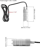 QWORK 12V Submersible Water Pump 840 L/H 5M Lift Freshwater Aquarium Garden view 5