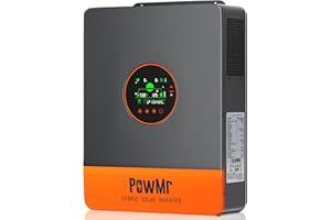 TEMANK Solar Inverter 5000W 48Vdc to 110Vac, Split-Phase 5KW Inverter Built-in 100A MPPT Controller | 6 Units Parallel | Solar/Generator/Grid Charging | LiFePO4/Li/Lead Acid Battery & Battery-Free Operation