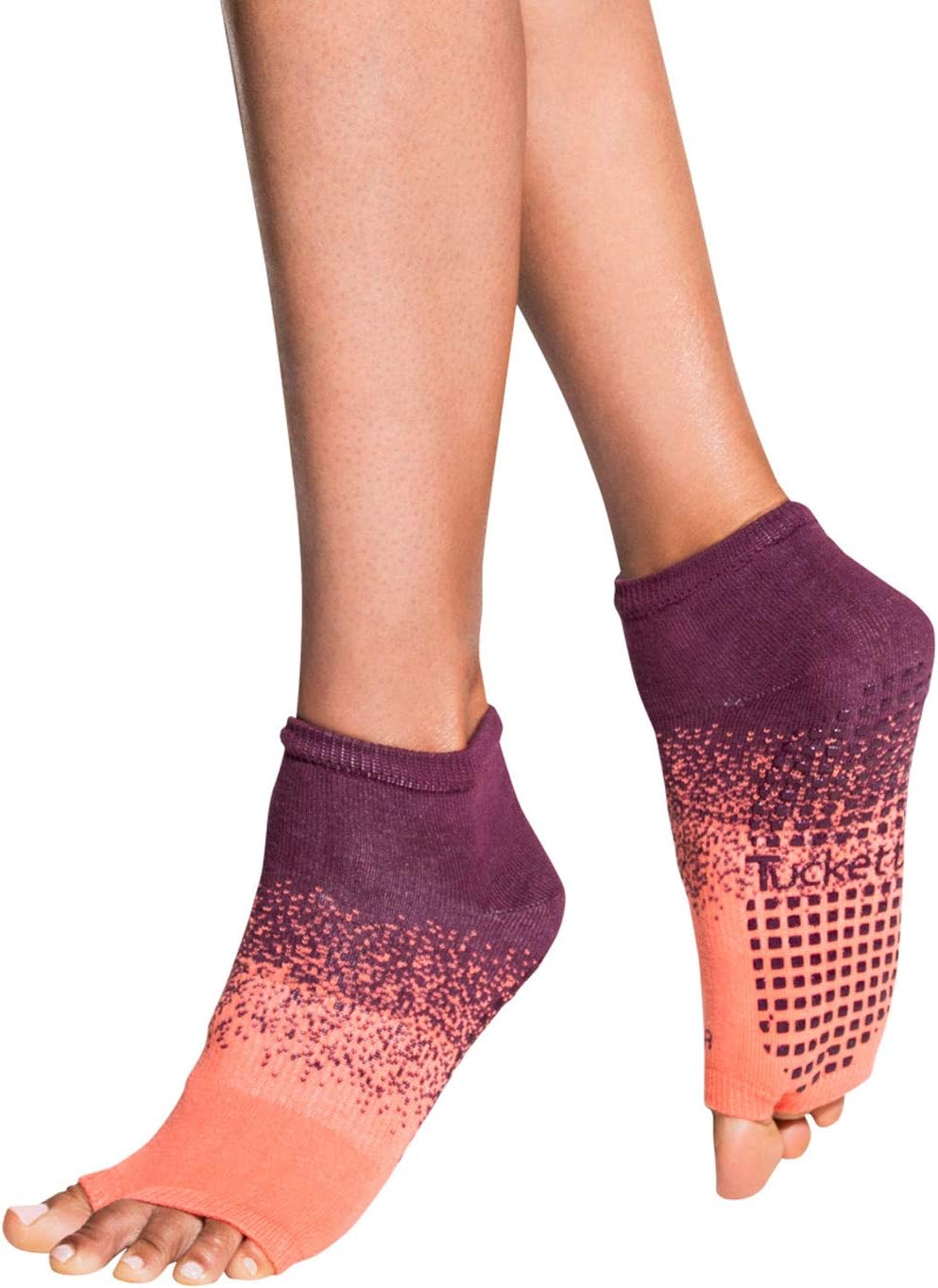 Yoga Socks for Women Non Slip, Toeless Non Skid Sticky Grip Sock - Pilates, Barre, Ballet