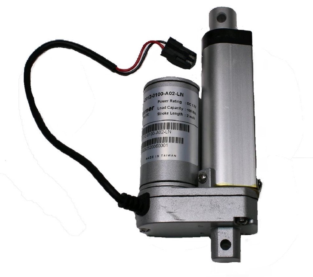 Warner Linear 01D0120100A02LN Linear Actuator, 2" Stroke Length, DC