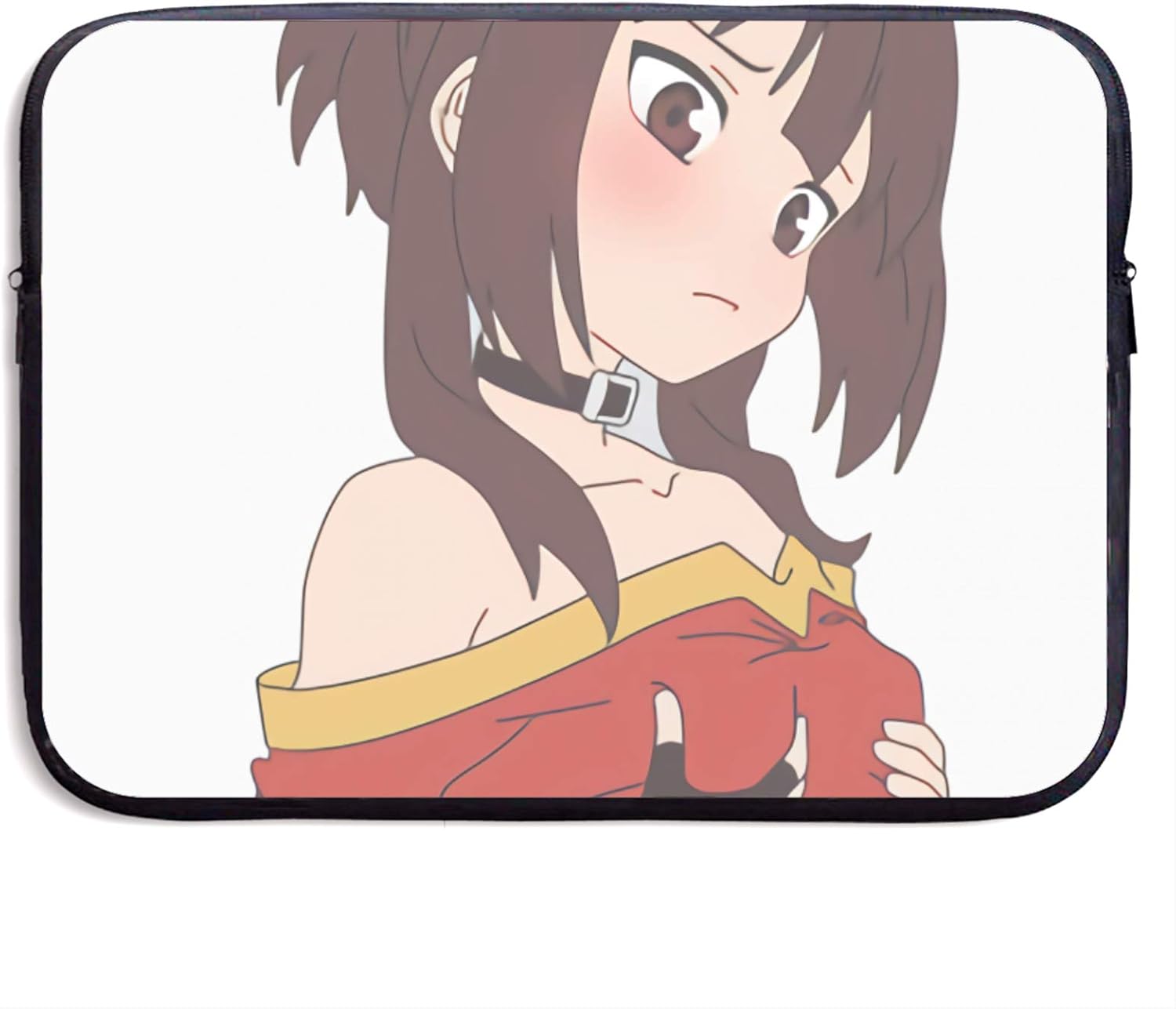 Megumin Konosuba Laptop Sleeve Bag 13/15 Inch Notebook Computer, Water Repellent Polyester Protective Case Cover Theme Design Laptop
