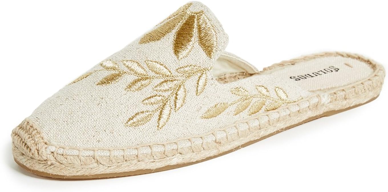 soludos embroidered mule