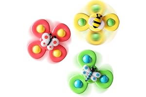 lisfiva Fidget Spinner Toys, Suction Cup Spinner Toys, Newborn Toddler Infant Toys for 1+ 2 3 Year Old Boys Girls Gifts, Baby