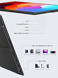 UPERFECT Portable Monitor 15.6", 125% sRGB 1080P