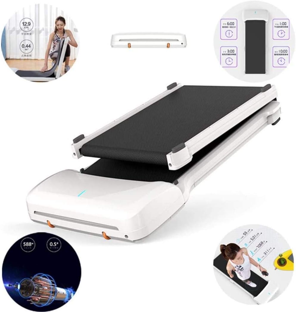HAOSHUAI Walkingpad for Home, Folding Treadmills Walking Machine Multifunctional Indoor Household Small Walking Machine Mute Automatic Installation-free Running Pad Home fitness equipment
