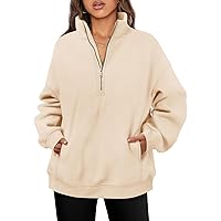 Amazon.com: AUTOMET Women's Half Zip Oversized Sweatshirts