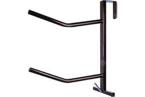 Jeffers Portable Saddle Rack for Horses – Double Hook English Saddle Rack, Saddle Pad Holder, Foldable Organizer for Barns, Stables, Trailers, and Equestrian Gear Storage - 12" x 16.5"