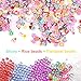 VIVOE Slime Supplies Kit - 60 Packs Slime Beads Charms Include Foam Balls, Fishbowl Beads, Glitter, Fruit Slices, Pearls, Slime Mylar Flake for Arts Crafts Ornament, Homemade Sli(60 pack Supplies Kit)