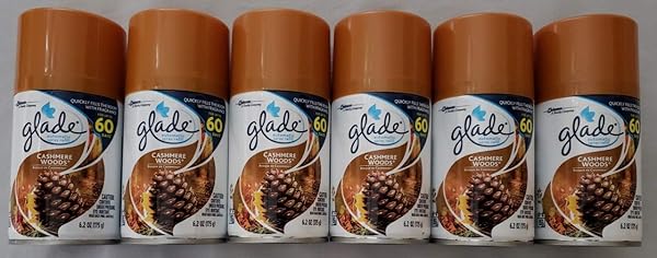 GLADE CASHMERE WOODS SCENT AIR FRESHENER REFILL 6.2 OZ. AEROSOL