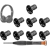 SOULWIT 8Pcs Replacement Headband Screws for Beats Solo 2 & Solo 3 & Solo 4 Wireless On-Ear Headphones - Black