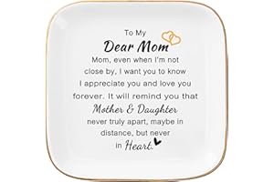COZITED Birthday Gifts for Mom Ring Jewelry Dish - Mother&Daughter Gifts for Mom Christmas Valentines Mothers Day Gifts Mom Gifts from Daughters