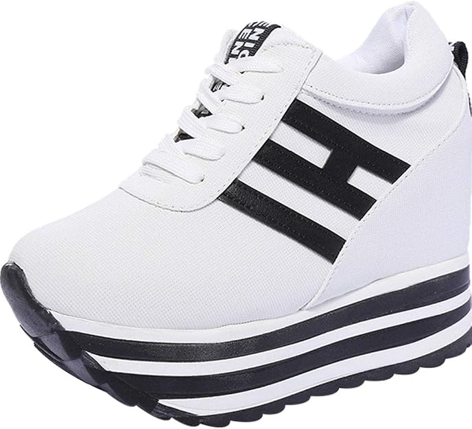 Baskets Compensées JOMIX Pour Femme - Chaussures De Marche Légères, Semelle Souple, Style Décontracté, Plusieurs Couleurs