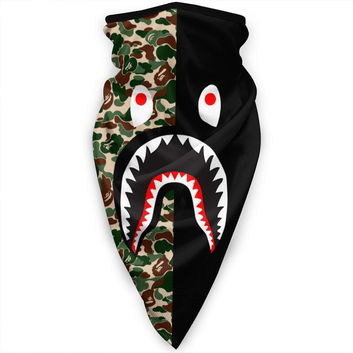 Bape Blood Shark Neck Gaiter Balaclava Headband Scarf Bandanas Outdoor