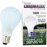 Chromalux H&amp;PC-67531 Light Bulb Frosted Full Spectrum (100 Watt) 1 Count
