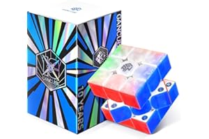 GAN356 M E 3x3 Magnetic Speed Cube Stickerless with 48 Magnets, GES Pro+ Customized 12 Tension Setting, Holiday Birthday Gift