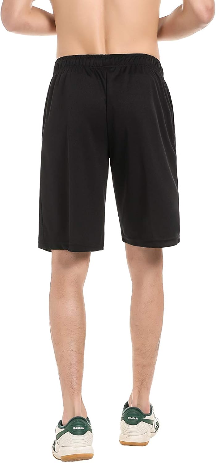 SAYFINE 2 Packs Men’s Atheletic Shorts, Black Mens Workout Sport Active Loose-Fit Shorts: Clothing