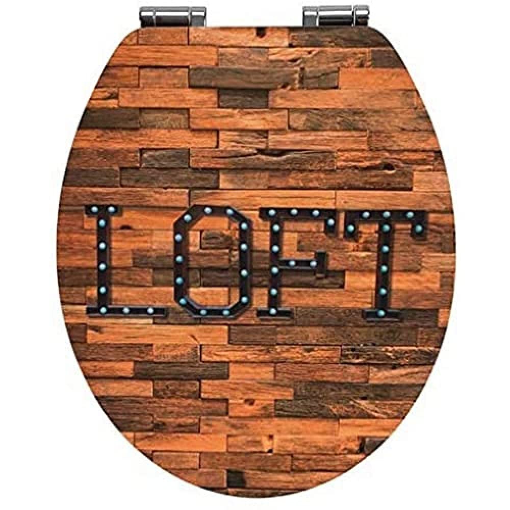 WENKO 23779100 loft Toilet seat, Brown โ image 1