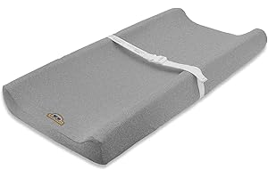 BlueSnail Plush Super Soft and Comfy Changing Pad Cover Change Table Cradle Bassinet Sheets for Baby 2-Pack(Navy+Gray)