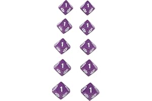 Game Dice,20Pcs Dice 10 Sided Plastic Number Dice Home Decoration Ornament Game Accessory for Party