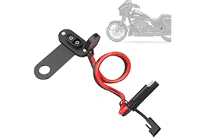 ZELVORO Motorcycle Battery Charger Bracket, Stealth Charging Port Mount, and Cable Holder, for 2024-2025 Harley Street Glide FLHX/Road Glide FLTRX, 24+ Road Glide ST Accessories