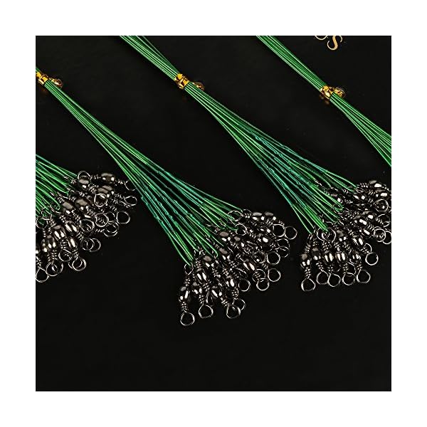 Fishing-Leaders-Stainless-Steel-Wire-Leaders-Nylon-coated-Fishing-Line-with-Swivels-and-Snaps
