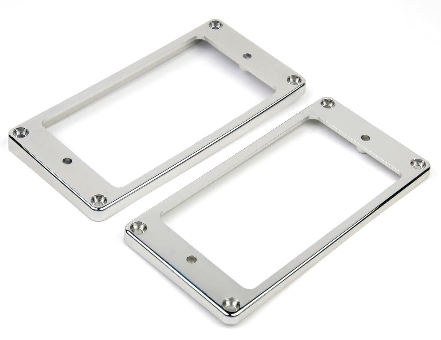 Allparts Humbucker Pickup Rings Short Slanted Flat Bottom Chromed