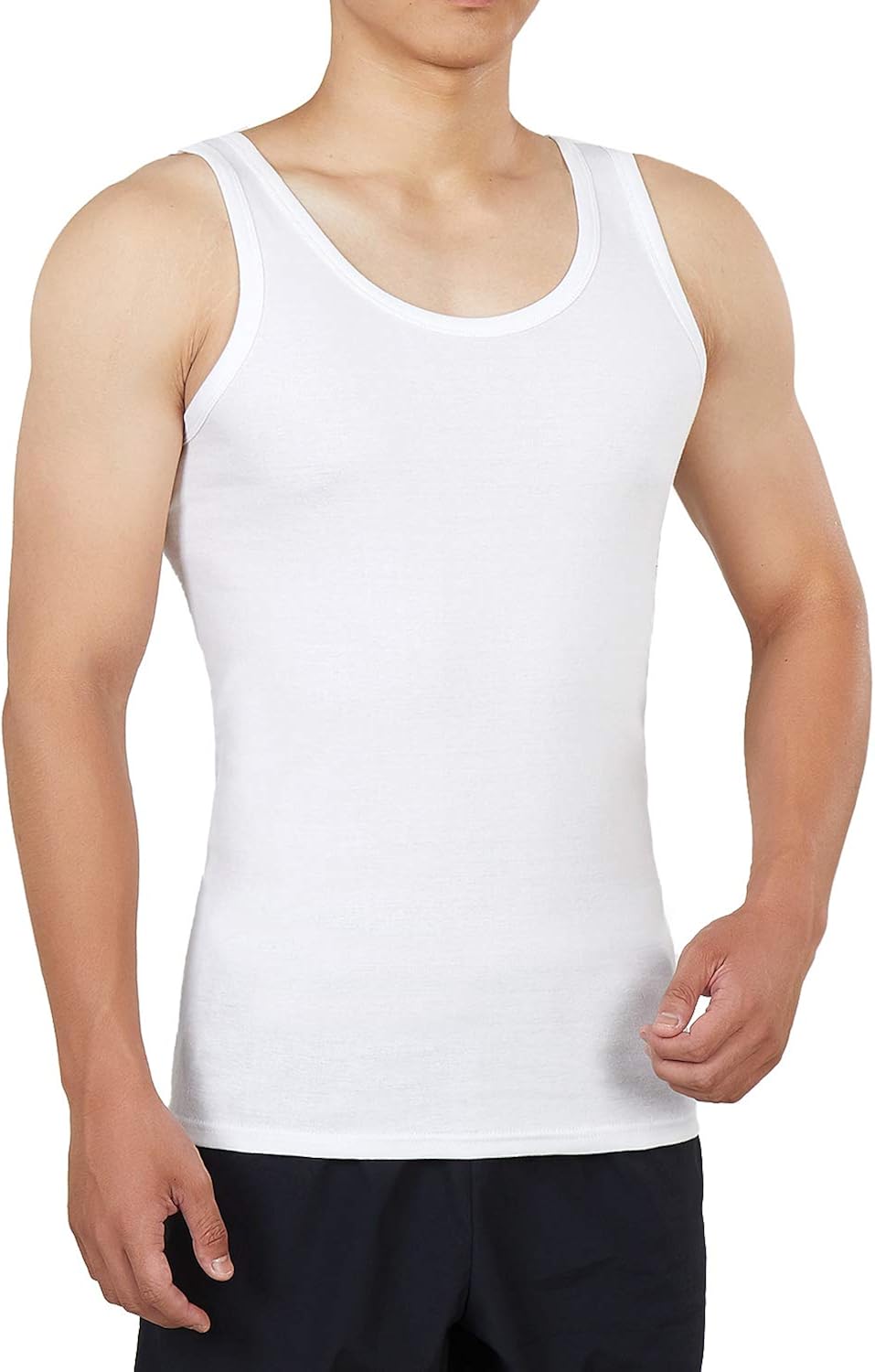 Farchat Unterhemd Herren Tank Top 5er Pack gek/&auml;mmte Feinripp-Baumwolle Verschiedenen Gr/&ouml;/&szlig;en