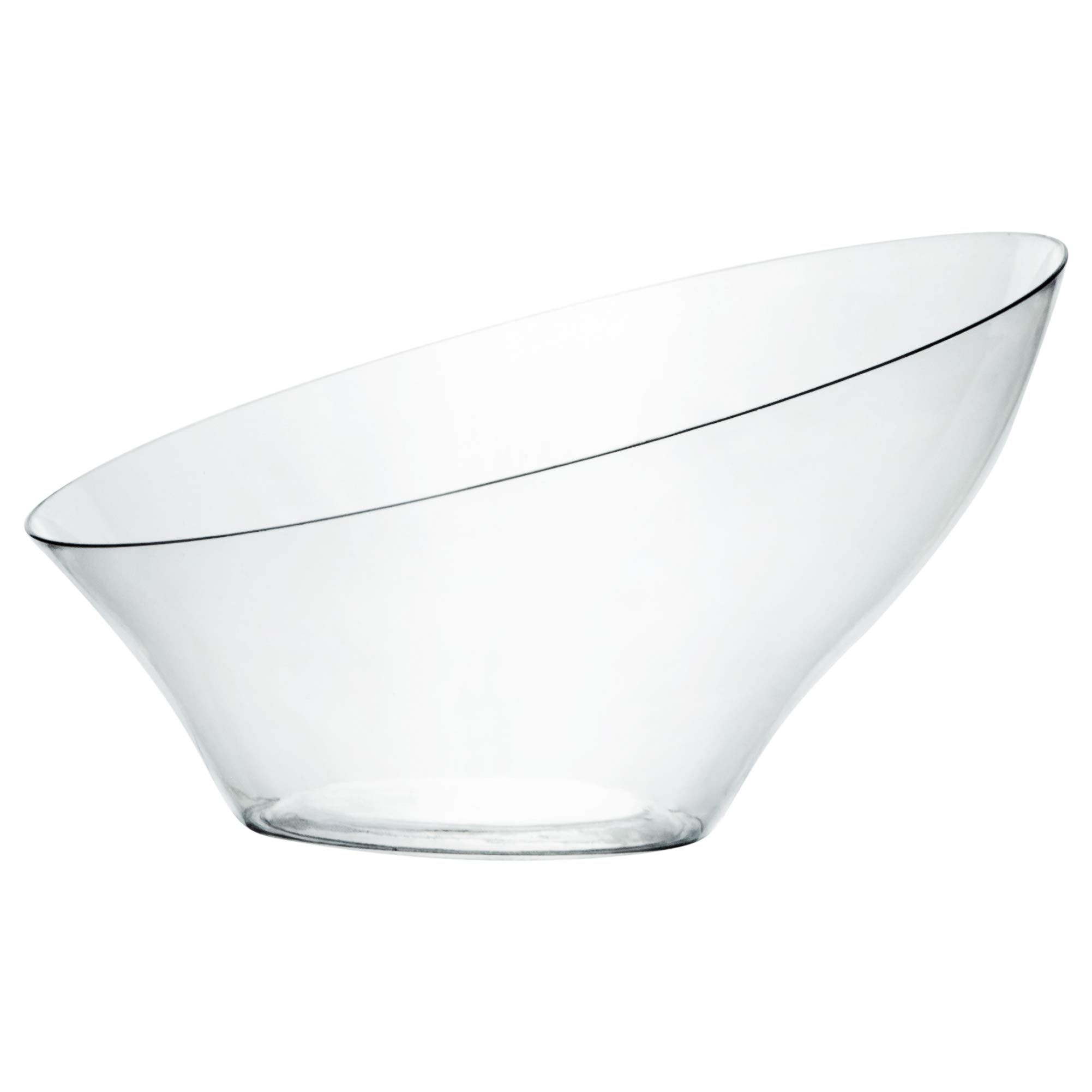 thumbnail image 2 of Plasticpro 4-Pack Clear Disposable Party Bowls - Large Angled Salad & Snack Bowls 2 of 9