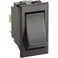 Interruttore A Bilico Carling Technologies DPDT 20A 250V Nero - Confezione Da 2 Pezzi, Modello RGSCC901-R-B-B-D