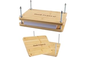 EXTGUDS Wooden Book Press,Book Binding Press,Portable Bookbinding Supplies,11.7x8 inch,Book Press Bookbinding is Easy to Assemble