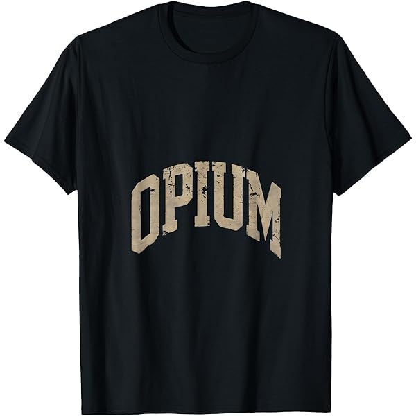 Amazon.com: Opium Varsity, Opium College Font Long Sleeve T-Shirt