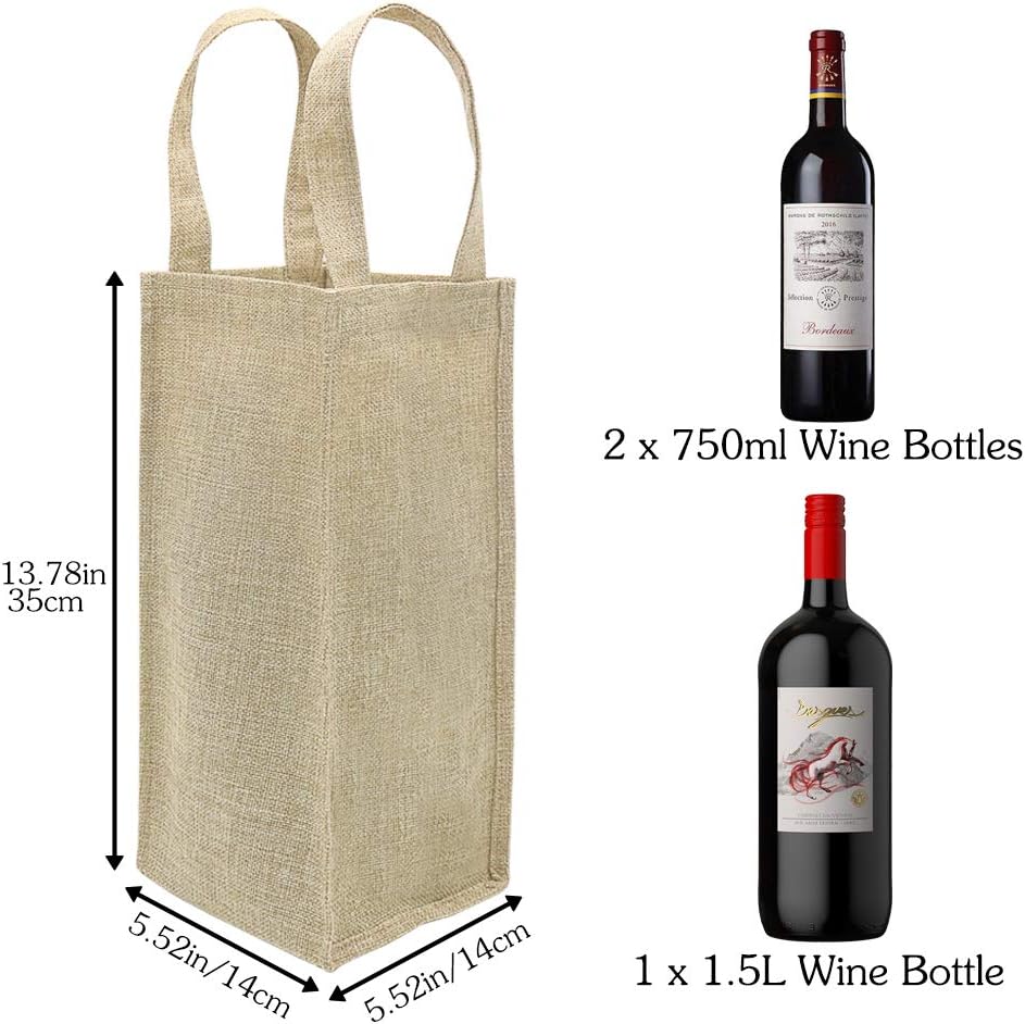 two bottle wine gift bag