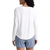 CRZ YOGA Lightweight Workout Long Sleeve Shirts for Women - Gym Running Fall Athletic Training T-Shirts High Neck Tops