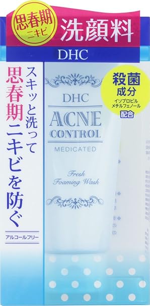 Amazon Dhc 薬用アクネコントロールフレッシュフォーミングウォッシュ 130g Dhc ディー エイチ シー 洗顔フォーム 通販