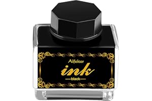 AIFEITER Calligraphy Ink 15 ml Black Ink,Suitable for quill pens Quill dip Pen Calligraphy Pen Drawing Pen,Carbon Free Ink for pens