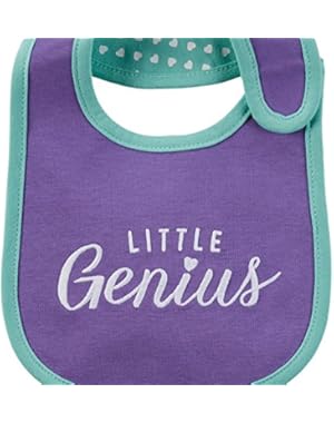 Baby Girls' Little Genius Teething Bib - One Size