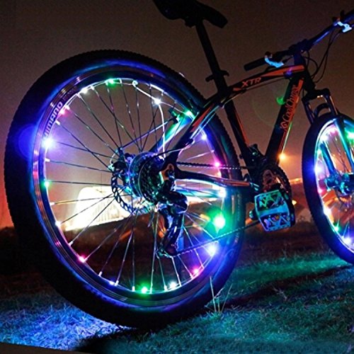 Bicycle Wheel Lights - Ultra Bright Waterproof LED by Oceanstar (Multi-Color)