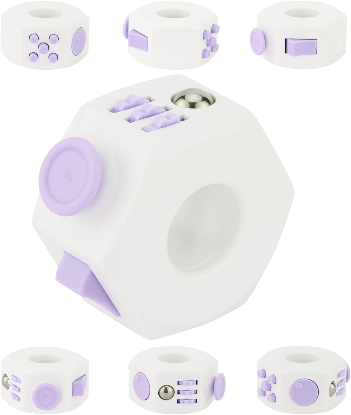 Rimao Anti-Stress Fidget Ring Stress Reducer Autism Toy Finger Fidget Attention Focus Toys, for ADD, ADHD,Anxiety