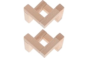 Kichvoe 2pcs 60mm Wooden Moon Lamp Stand Holder Crystal Sphere Bracket Decorative 3D Moon Ball Display Base