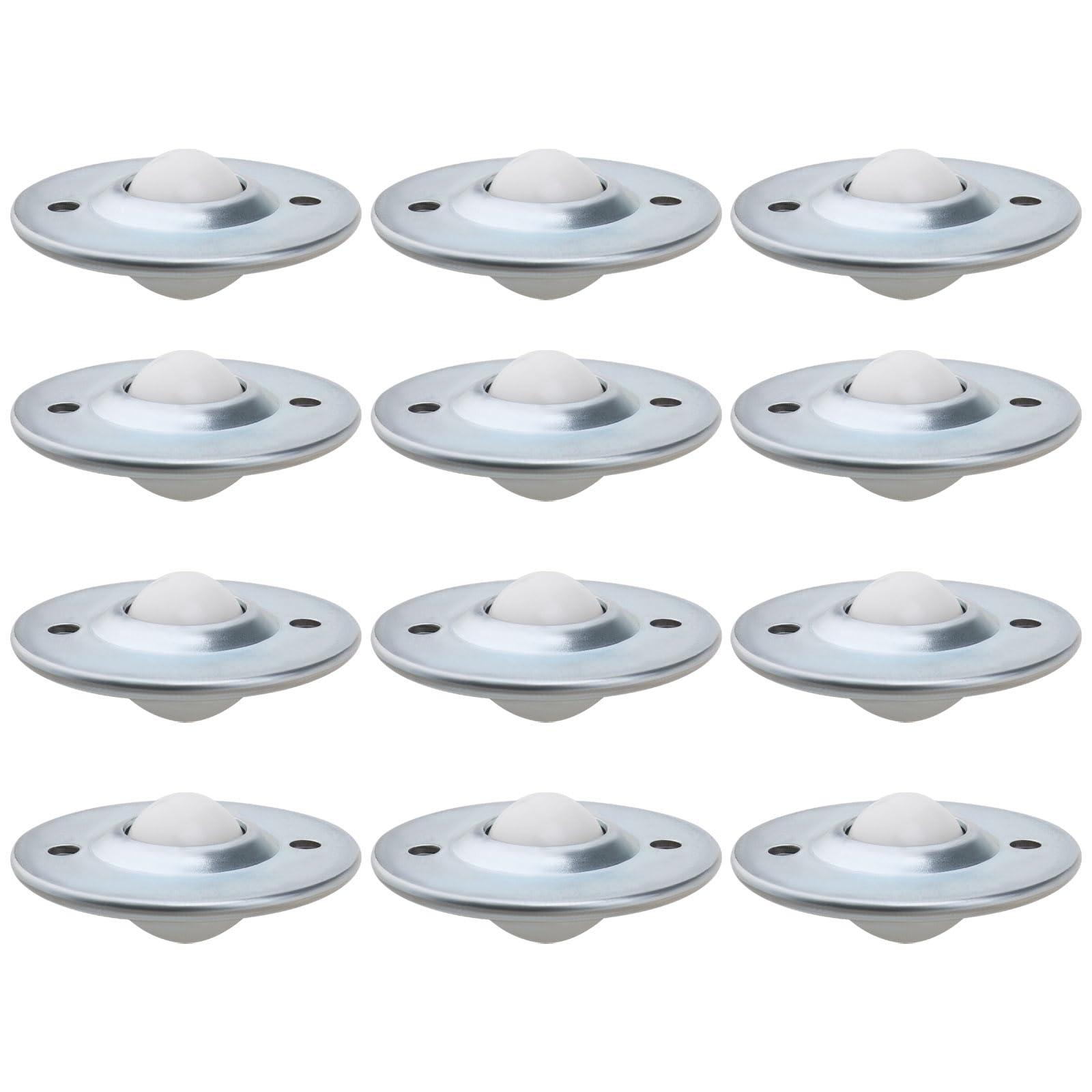 VGOL 12PCS Ball Transfers Bearing Carbon Steel Nylon Ball Rotation Caster Diameter 45mm Hole Spacing 31mm for Transmission 10-12kg Furniture/Appliances/Luggage