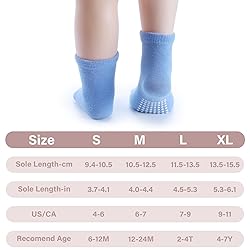 JAKIDAR 12 Pairs Baby Socks Cotton Crew Toddler