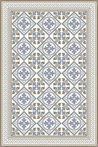 Vinyl Mat Rug – Beautiful Vivid Colors – Durable Highest Quality Material - Pet food mat (23.6 x 31.5 in (1.9 x 2.6 ft), Rumi)