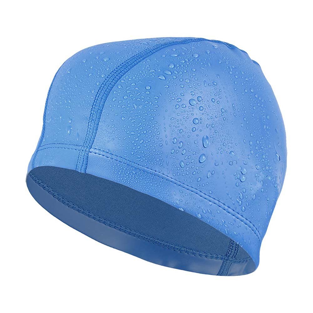 SHESHY Swimming Cap, Bathing Cap, Flexible Cap Swimming Hat, Nylon Spandex Fabric Cotton PU Fiber Swim Cap for Men Women Kids