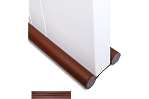 GGIJ Double Door Draft Stopper, Draft Stopper for Bottom of Door Soundproof, Windproof, Dustproof, Block Light, Insect Resistant, Under Door Noise Blocker 37 Inch