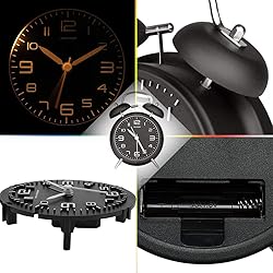 Peakeep 4 Inches Twin Bell Loud Alarm Clock for