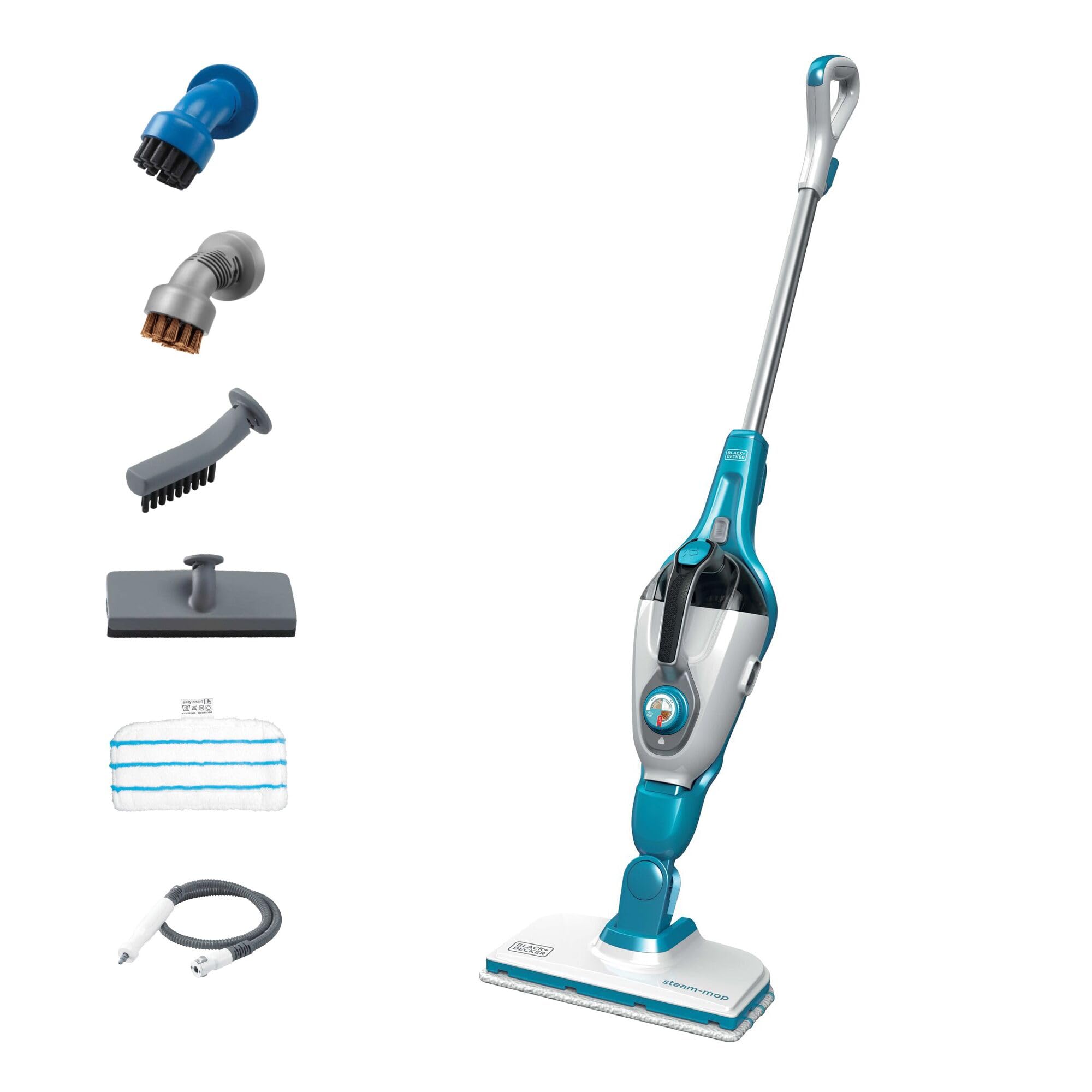 Photo 1 of (USED/FAIR) BLACK+DECKER Steam Mop and Portable Steamer, 5-in-1, Corded (HSMC1321)