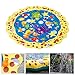 Sprinkle and Splash Play Mat, 39in-Diameter Splash Play Mat, Water Outdoor Mats for Hot Summer Swimming Party Beach Pool Play, Kids Summer Gifts (Blue 1)