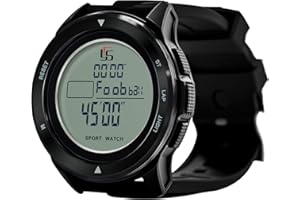 FCXJTU Professional Soccer Referee Watch with Tournament Mode Game Timer, 100-Lap Silent Stopwatch, 3-Line Backlit Display, On/Off Switch, Countdown/Alarm/Calendar for Football Officials, Coaches